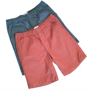 (2) Pact Organic Cotton Drawstring Shorts Size Large